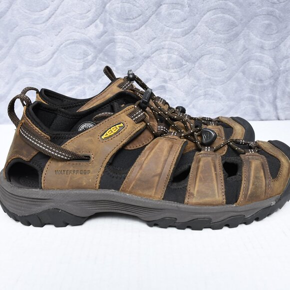 Keen 1022427 Mens Targhee III Hiking Leather Waterproof Sport Sandals Sz 11.5